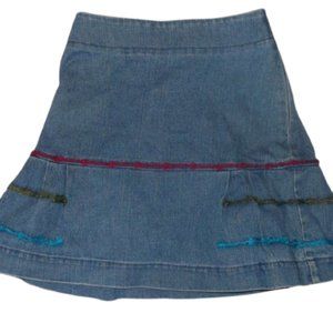 ---  VINTAGE Deux par deux Denim Skirt Girl Size 8